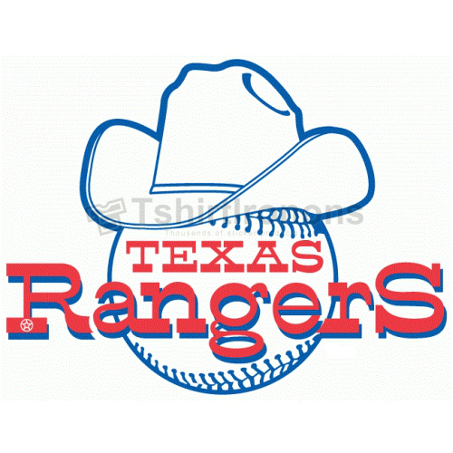 Texas Rangers T-shirts Iron On Transfers N1970 - Click Image to Close